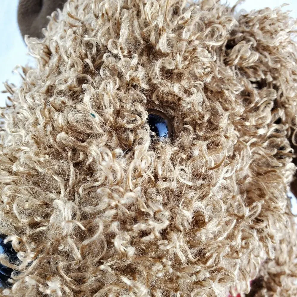 Reindeer Brown Stuffed Plush Red Snowflake Scarf Winter Christmas 17